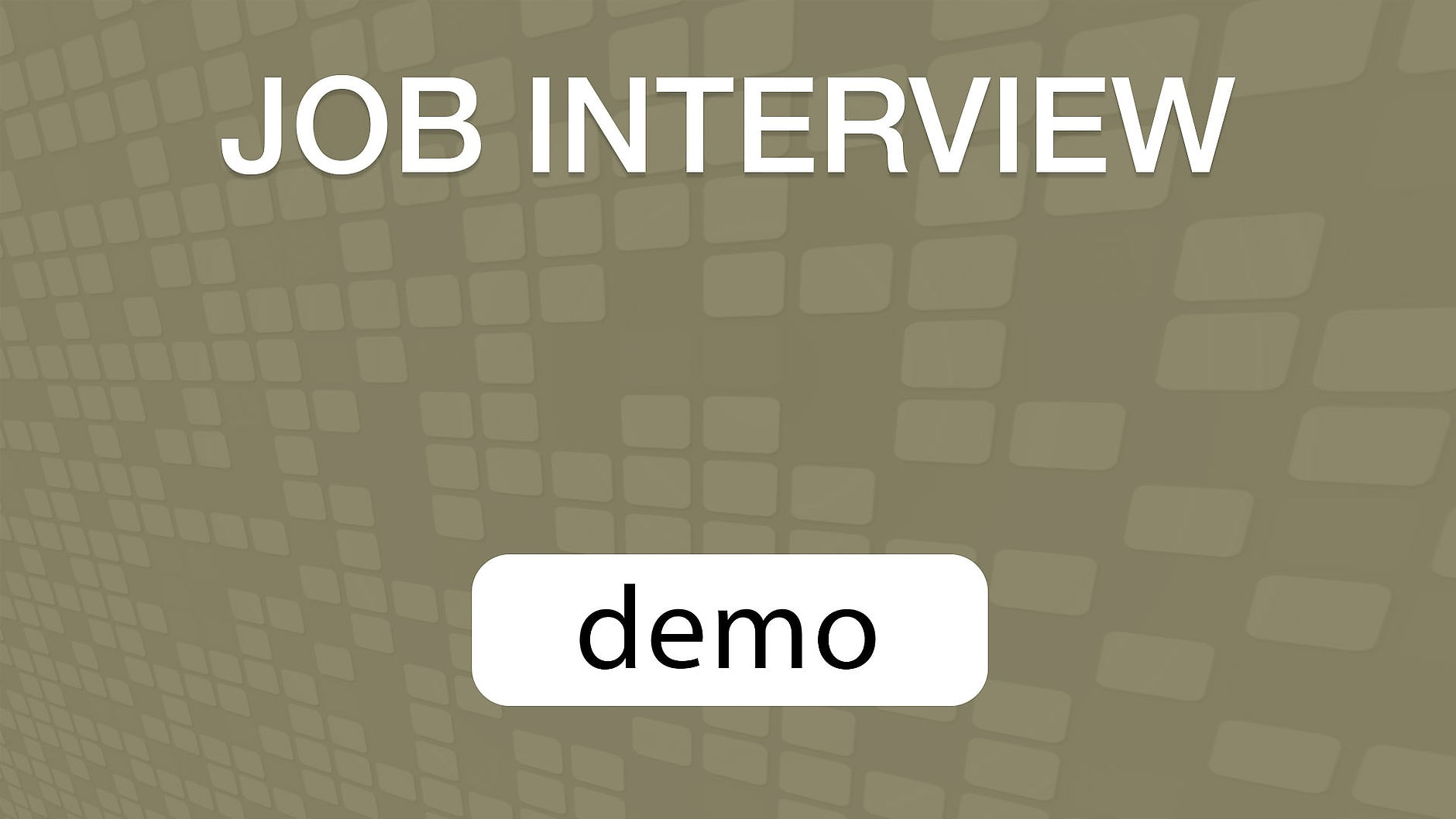 GoVenture JOB INTERVIEW Demo Video